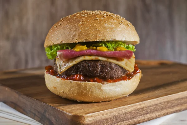 Roaststeak Burger — Stockfoto