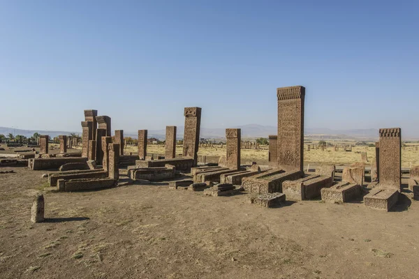 塞尔柱人在 ahlat 土耳其的墓碑 — 图库照片