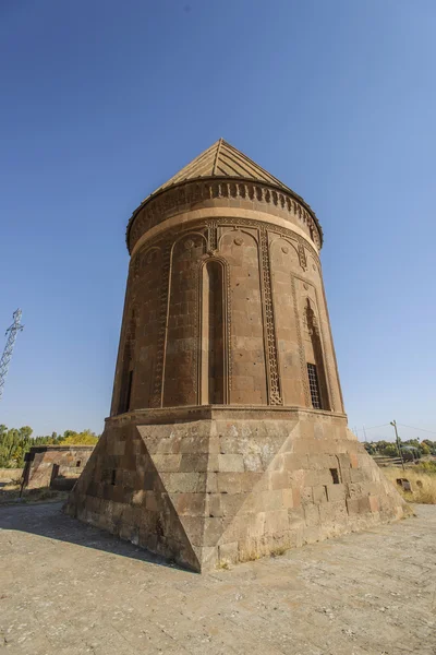 塞尔柱人在 ahlat 土耳其的墓碑 — 图库照片