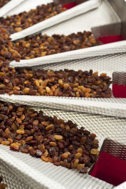 Kuru üzüm kuru üzüm üretim fabrikası ambalajında