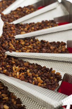 Kuru üzüm kuru üzüm üretim fabrikası ambalajında