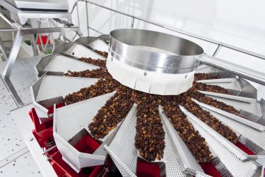 Kuru üzüm kuru üzüm üretim fabrikası ambalajında