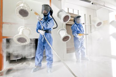 özel bir fotoğraf makinesi içinde toz boya