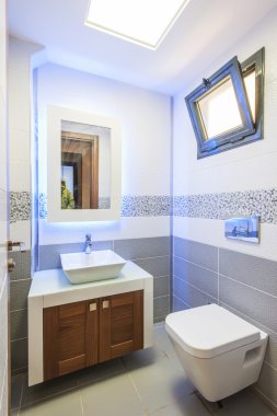 geniş modern banyo