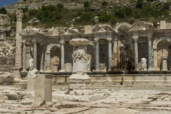 Antonine Nymphaea v sagalassos, Turecko — Stock fotografie