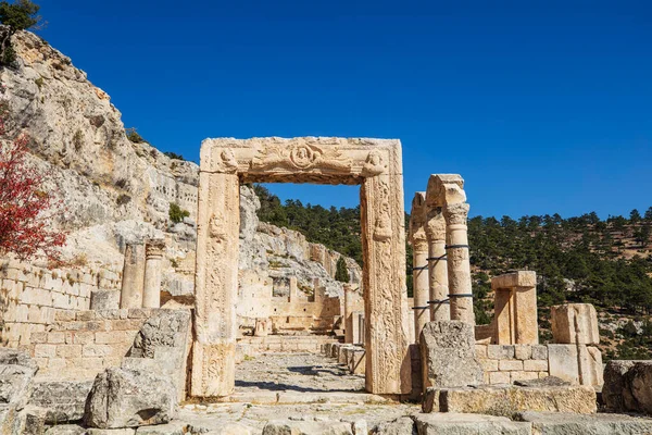 Monasterio Alahan Complejo Edificios Del Siglo Situado Las Montañas Isauria — Foto de Stock