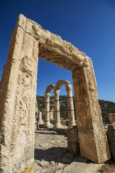 Monastère Alahan Est Complexe Bâtiments Siècle Situé Dans Les Montagnes — Photo