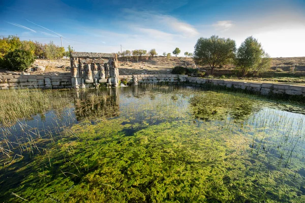 Hittite Spring Sanctuary Eflatun Pinar Lies 100 Kilometres West Konya — Stock Photo, Image