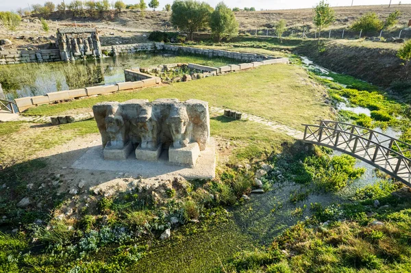 Hittite Spring Sanctuary Eflatun Pinar Lies 100 Kilometres West Konya — Stock Photo, Image