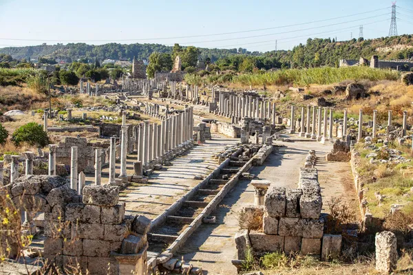 Perge Ciudad Antigua Provincia Antalya — Foto de Stock