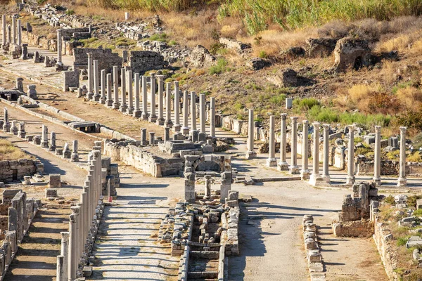 Perge Ciudad Antigua Provincia Antalya — Foto de Stock