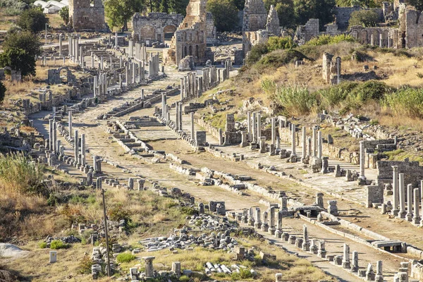 Perge Ciudad Antigua Provincia Antalya — Foto de Stock