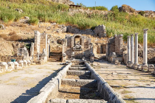 Perge Ciudad Antigua Provincia Antalya — Foto de Stock