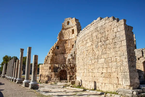 Perge Ancient City Provinsen Antalya — Stockfoto