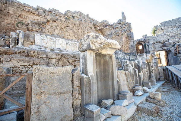 Die Antike Stadt Perge Der Provinz Antalya — Stockfoto