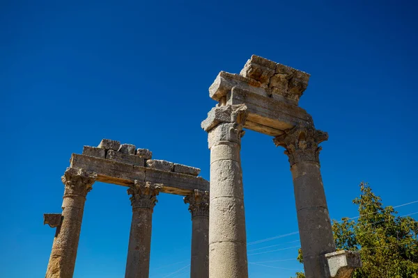 Tempio Zeus Diokaesareia Uzuncaburc Antica Città Mersin Turchia — Foto Stock