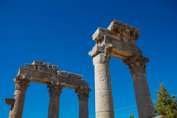 Der Zeustempel Der Antiken Stadt Diokaesareia Uzuncaburc Mersin Türkei — Stockfoto