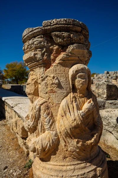 Temple Zeus Diokaesareia Uzuncaburc Ancienne Ville Mersin Turquie — Photo