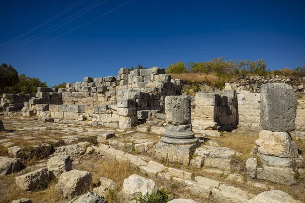 Tempio Zeus Diokaesareia Uzuncaburc Antica Città Mersin Turchia — Foto Stock