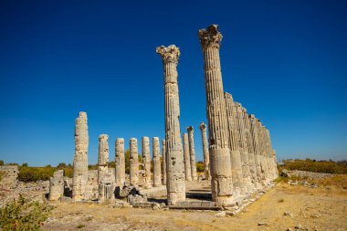 Türkiye 'nin Mersin kentindeki Zeus Diokaesareia Tapınağı (Uzunaburc) Antik Kent