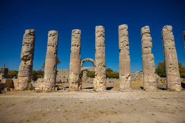 Türkiye 'nin Mersin kentindeki Zeus Diokaesareia Tapınağı (Uzunaburc) Antik Kent