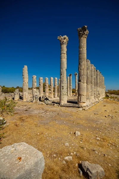 Tempio Zeus Diokaesareia Uzuncaburc Antica Città Mersin Turchia — Foto Stock