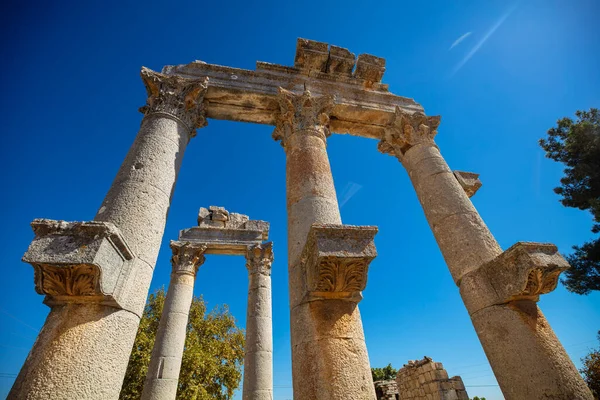 Tempio Zeus Diokaesareia Uzuncaburc Antica Città Mersin Turchia — Foto Stock