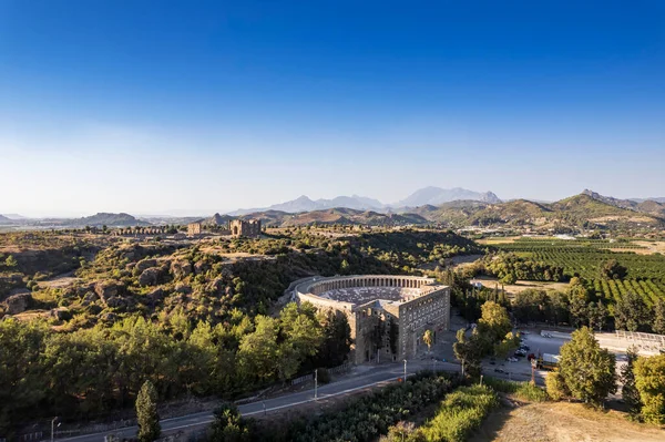 Aerial View Ancient Aspendos Amphitheater Antalya — Stock Photo, Image