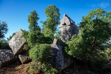 Türkiye 'nin antik Kyaneai kentinin kalıntıları