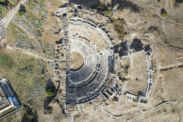 Ruínas Antigo Anfiteatro Grego Mileto Costa Ocidental Anatólia Turquia — Fotografia de Stock