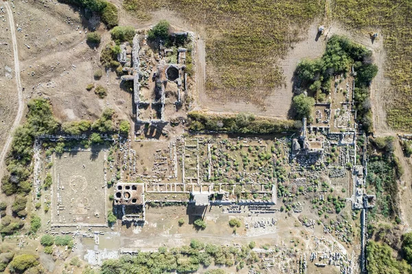 Ruínas Antigo Anfiteatro Grego Mileto Costa Ocidental Anatólia Turquia — Fotografia de Stock