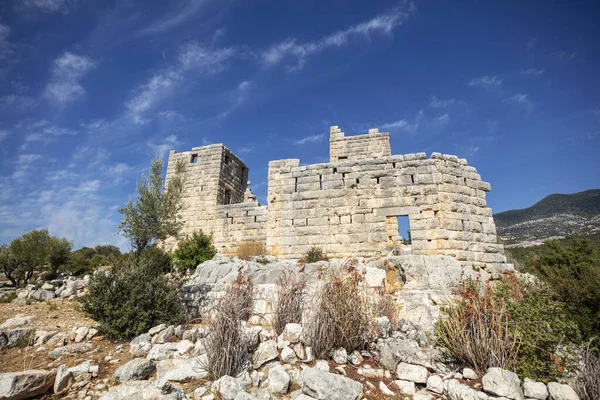 Issium Castle Beymelek Kalesi Antalia Turquía — Foto de Stock