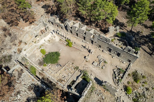 Ruins Seleukeia Pamphylia Lyrbe Ancient Greek City Mediterranean Coast Pamphylia — Fotografia de Stock