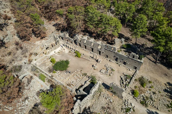 Ruins Seleukeia Pamphylia Lyrbe Ancient Greek City Mediterranean Coast Pamphylia — Fotografia de Stock