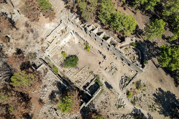 セレウキア遺跡 Pamphylia Lyrbe パムフィリアの地中海沿岸の古代ギリシャの都市 サイド アンタルヤ トルコ — ストック写真