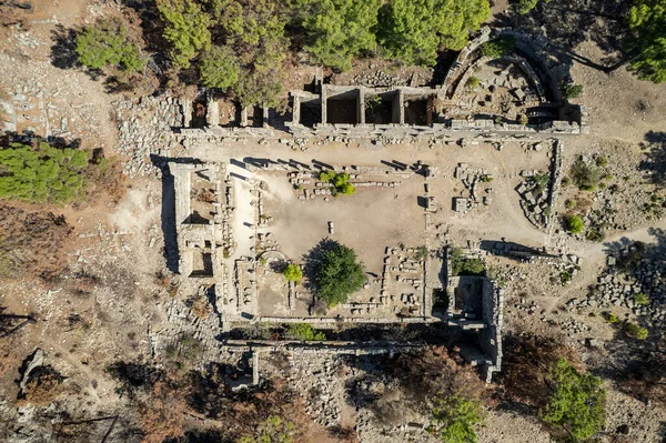 Ruins Seleukeia Pamphylia Lyrbe Ancient Greek City Mediterranean Coast Pamphylia — Fotografia de Stock
