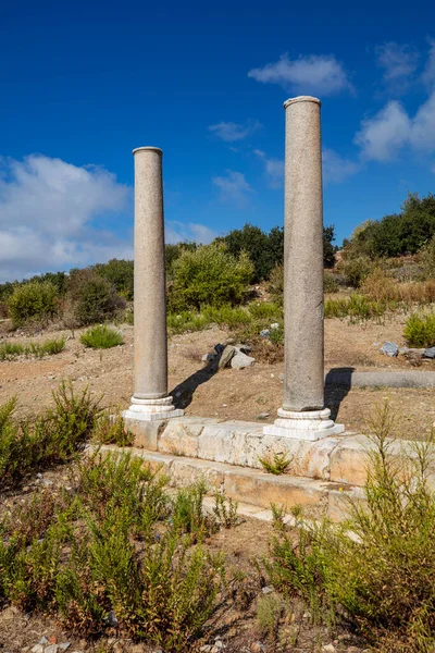 Flygdrönare Skott Vackra Antiochia Annons Cragum Lagun Inramad Fasta Stenar — Stockfoto