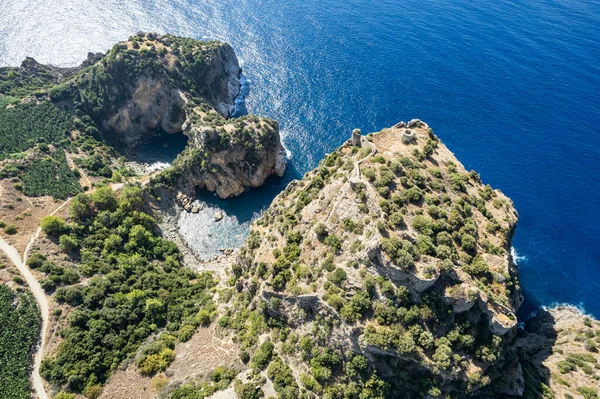 Drohnenaufnahmen Der Schönen Lagune Von Antiochia Und Cragum Eingerahmt Von — Stockfoto