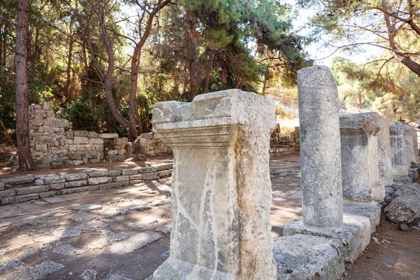 Phaselis Cidade Antiga Kemer Antalya Praias Gloriosas Mar Calmo Snorkel — Fotografia de Stock