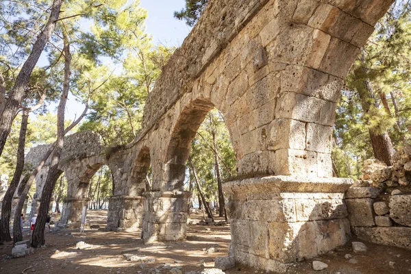 Phaselis Ancient City Kemer Antalya Glorious Beaches Calm Sea Fab — Stock Photo, Image