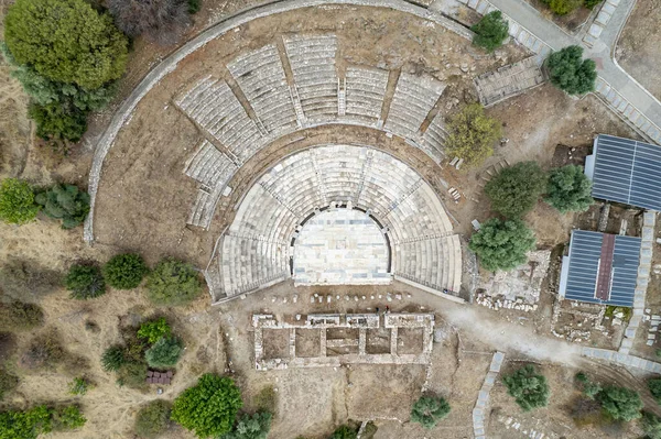 Utsikt Över Metropolis Forntida Plats Izmir Provinsen Turkiet Metropolis Grundades — Stockfoto