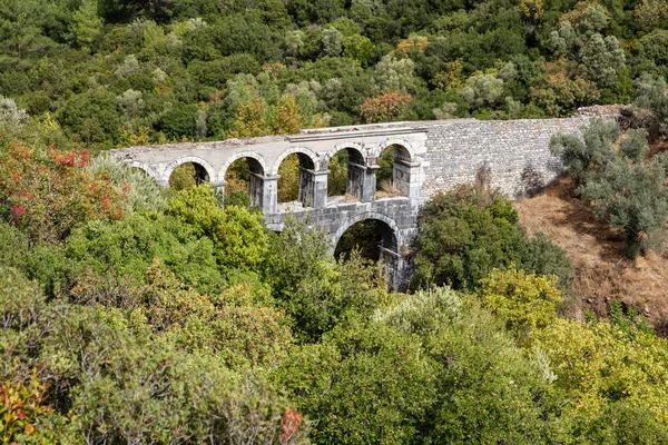 Ruins Ancient Pollio Aqueduct Bringe Izmir Province Turkey — Stock Photo, Image