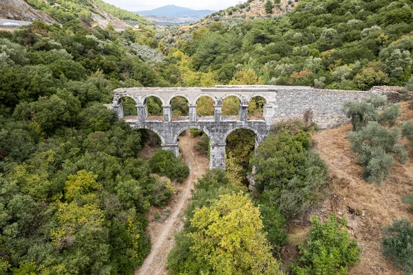 Ruins Ancient Pollio Aqueduct Bringe Izmir Province Turkey — Stock Photo, Image