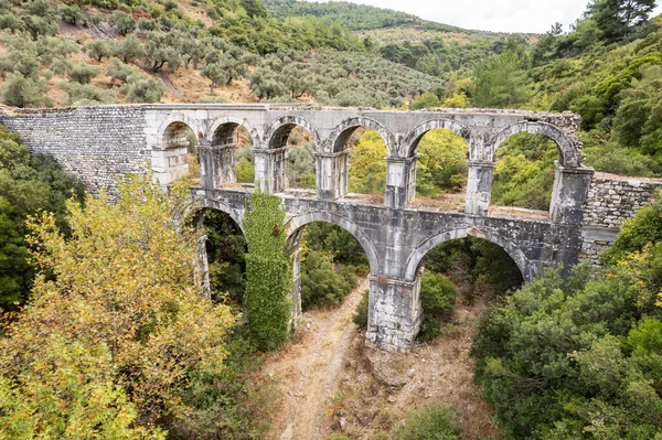 Ruins Ancient Pollio Aqueduct Bringe Izmir Province Turkey — Stock Photo, Image