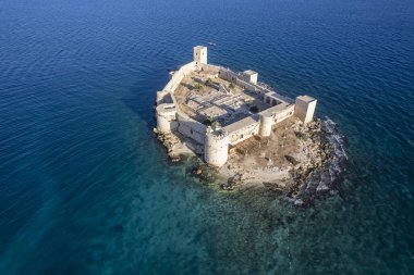 Mersin Kiz Kalesi (Bakire Kalesi) Drone Fotoğrafı