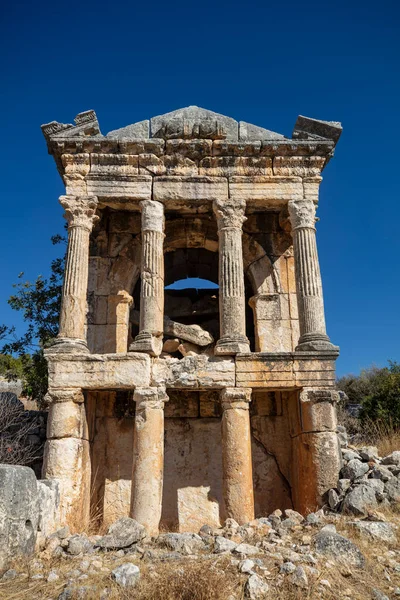 Túmulos Romanos Ruinosos Imbriogion Dermicili Sul Turquia — Fotografia de Stock