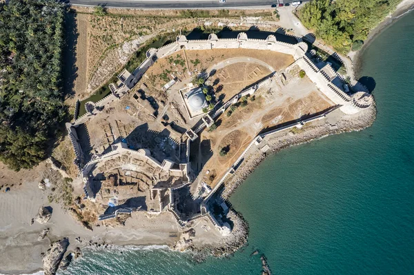 Blick Auf Das Mamure Schloss Anamur Türkei — Stockfoto