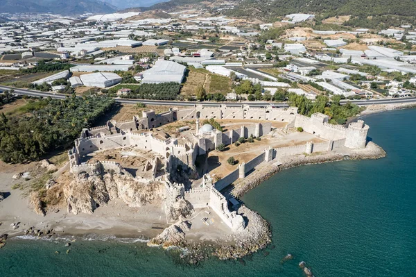 Blick Auf Das Mamure Schloss Anamur Türkei — Stockfoto