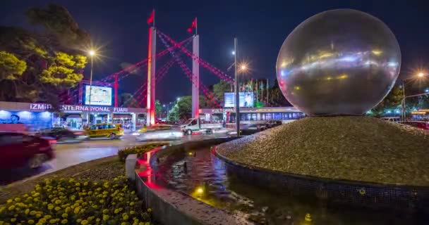 Hermosa Ciudad Izmir Turquía Timelapse — Vídeos de Stock