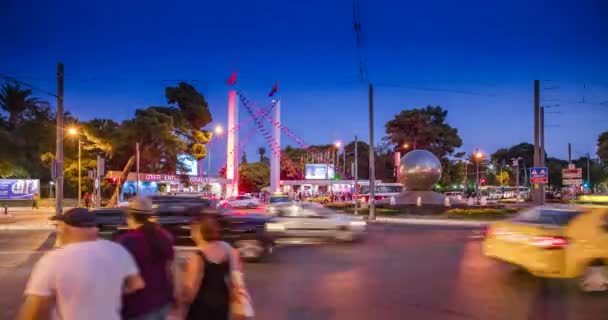 Vacker Stad Izmir Turkiet Timelapse — Stockvideo